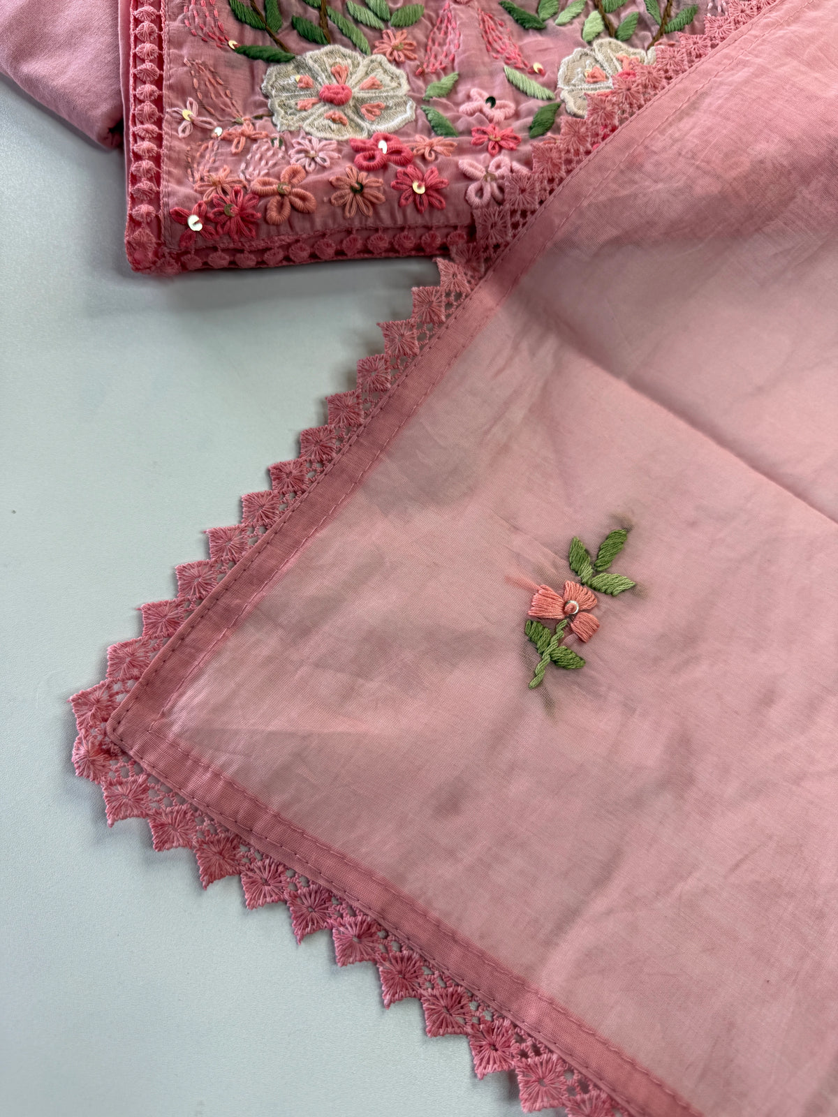 Blended Chanderi unstitched salwar set / NC291