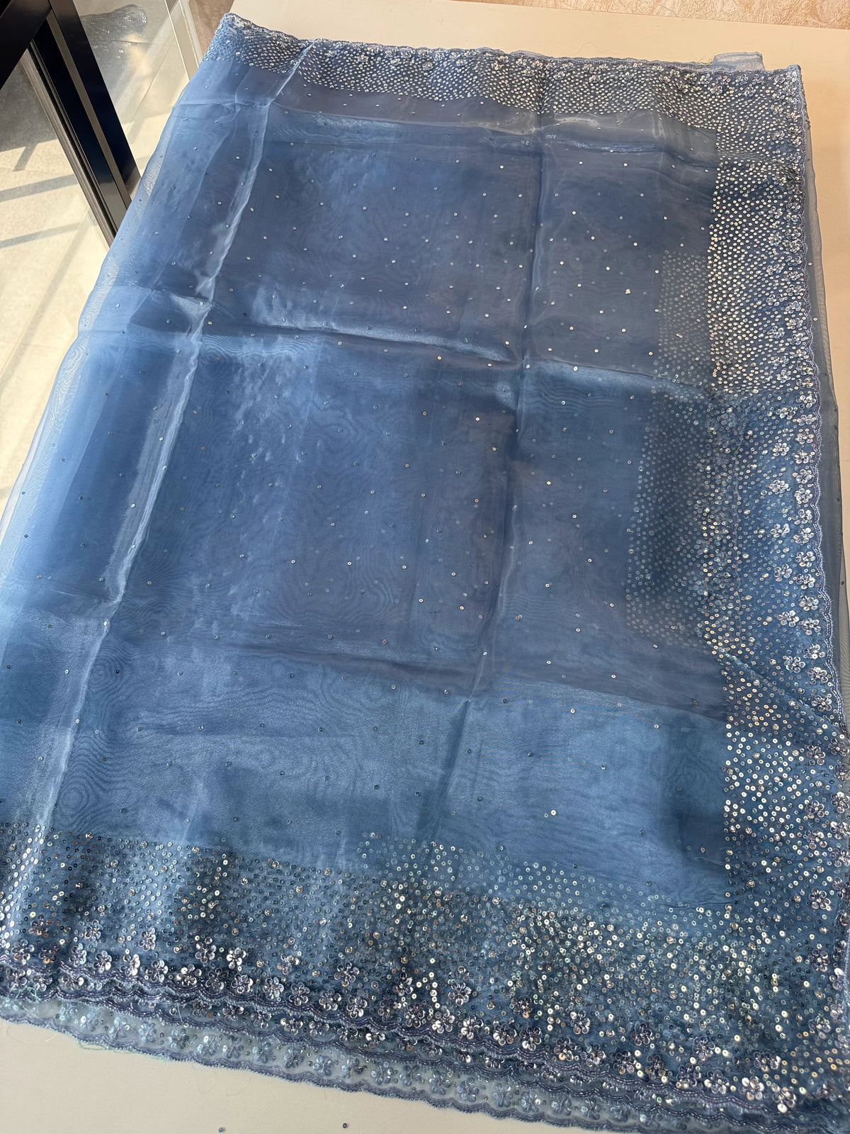 Glass Organza Saree/ CH845