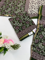 Maheshwari silk unstitched salwar set / NC259