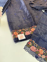 Crushed organza salwar set /US184