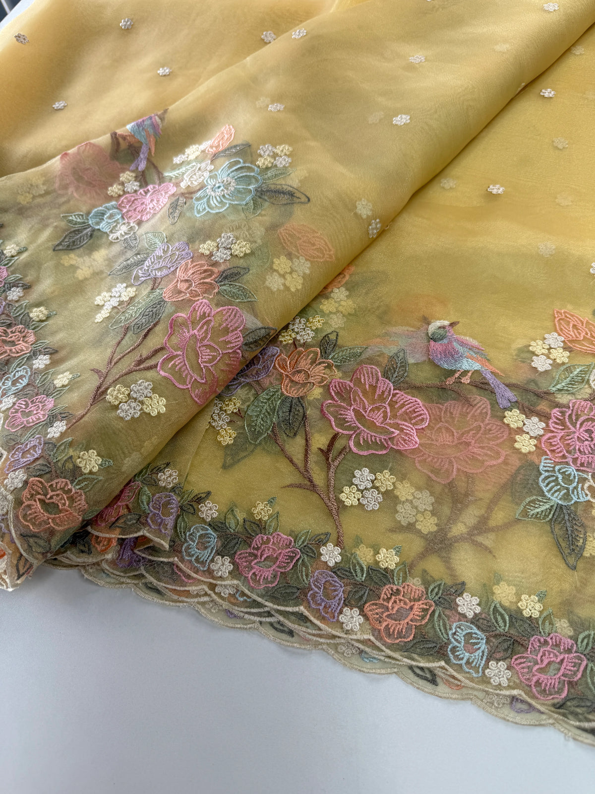 Glass organza saree/ 155B