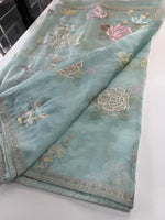 Glass Organza Saree/ 155L