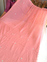 Chiffon Saree with Handowrk /Bj3140