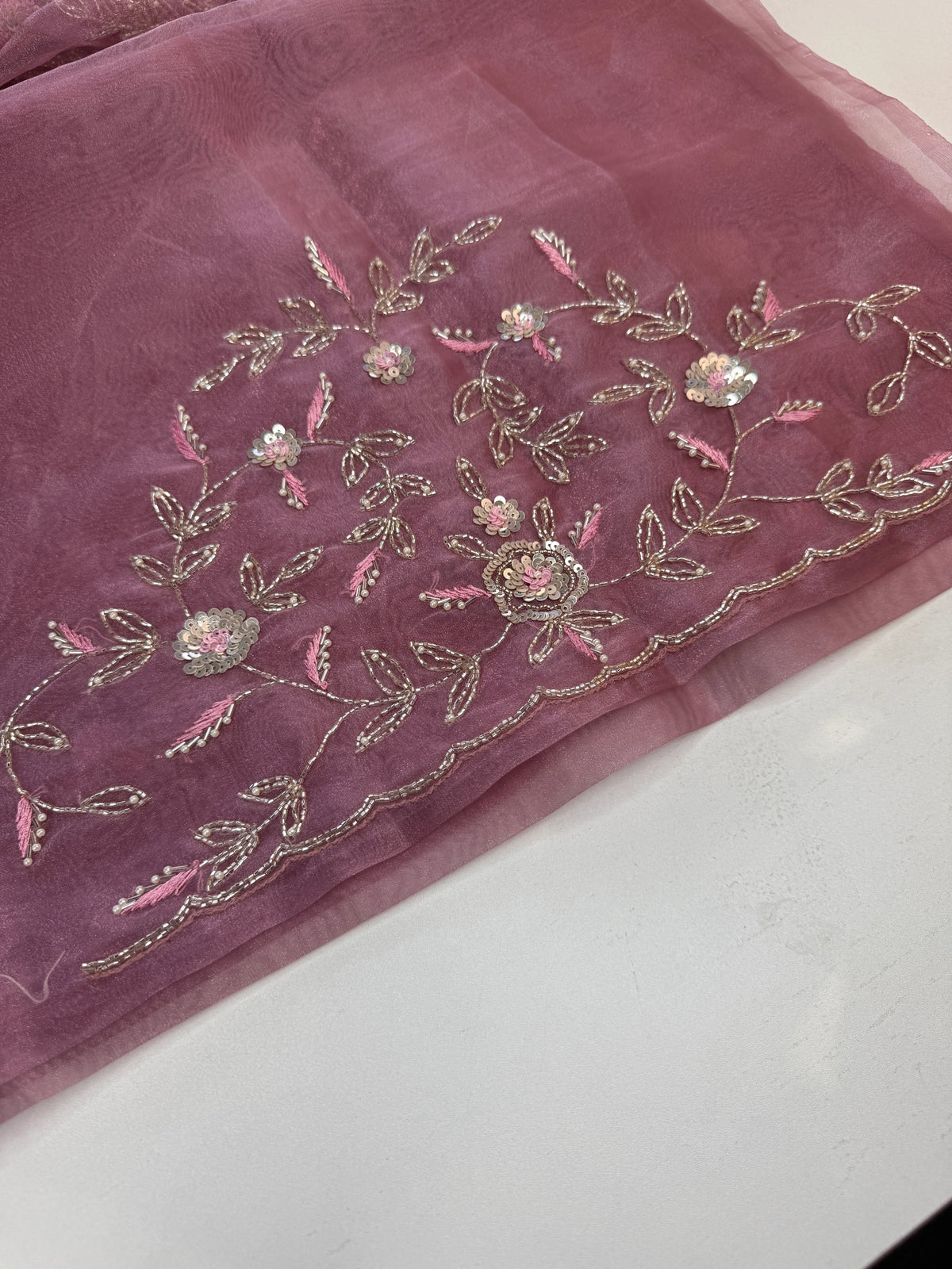 Glass organza Saree/AP810
