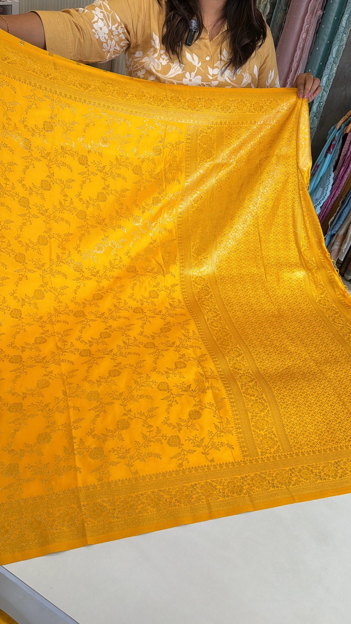 Semi silk banaras Saree/ VS66