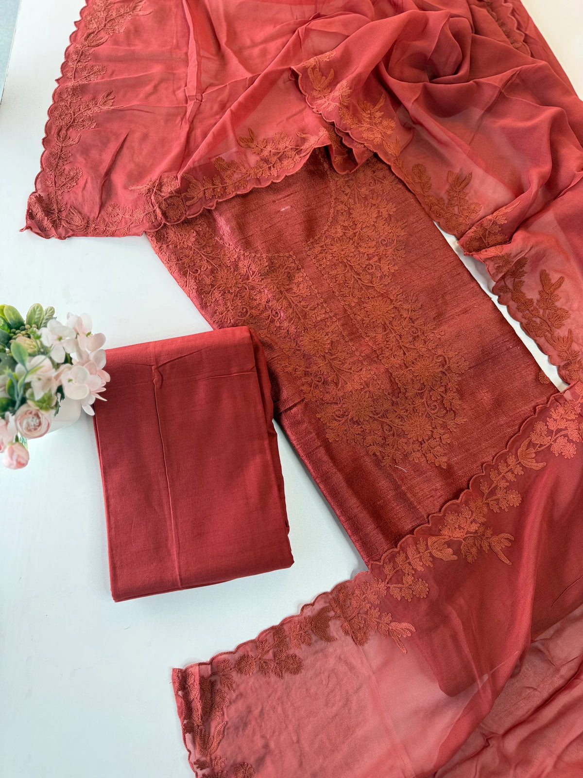 Pure Tussar silk salwar set /975A