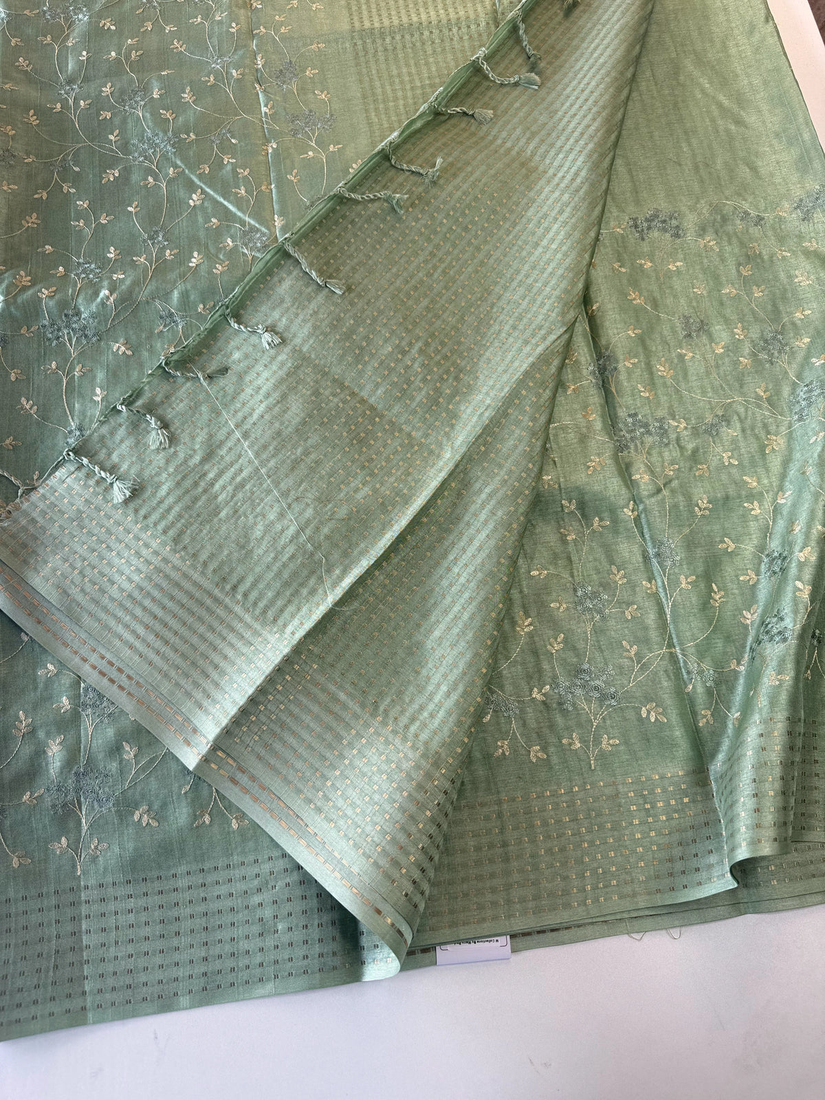 Soft semi Tussar silk saree / MD369