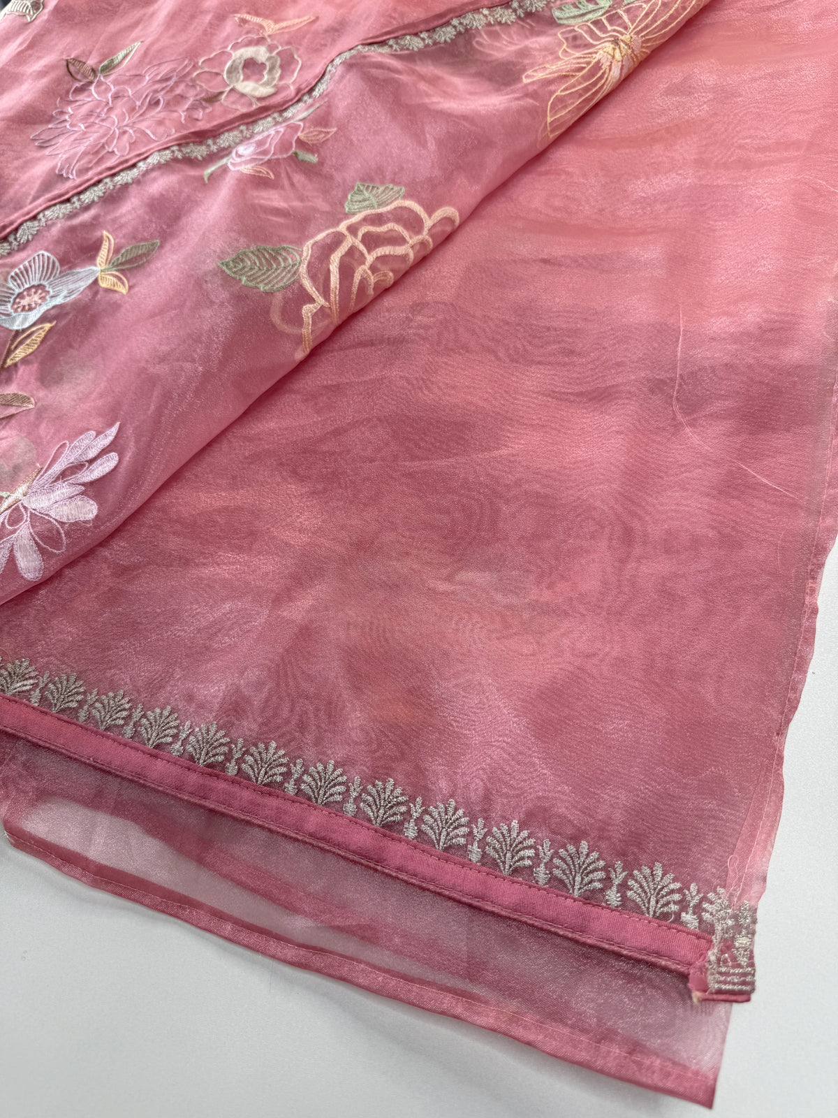 Glass Organza Saree/ 155L