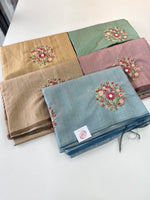 Chanderi blended saree/ KK35