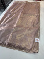 Tissue Organza party wear saree/PE92