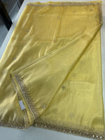 Tissue Organza party wear saree/PE92