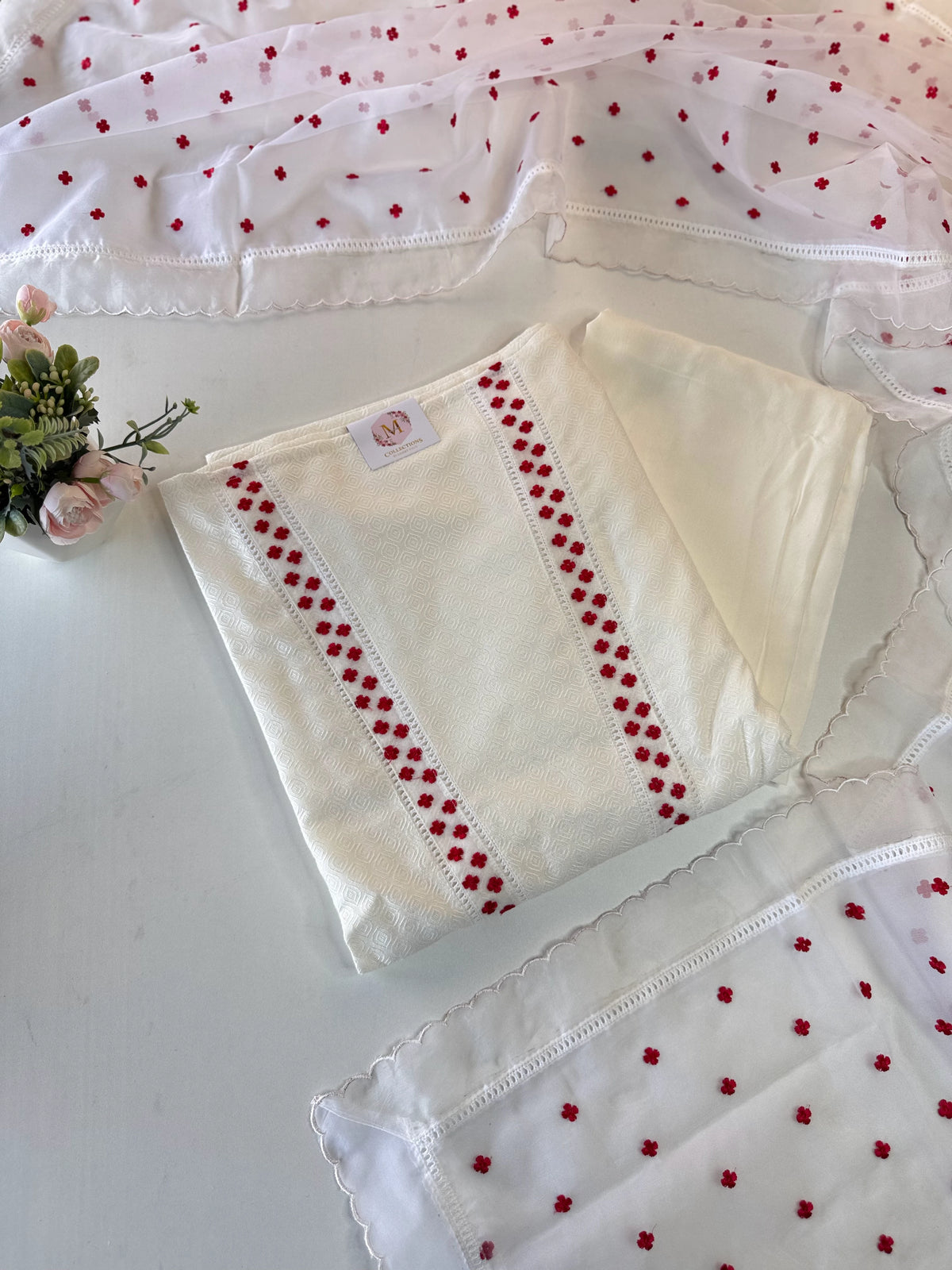 Premium self weaved cotton salwar set( pre booking )/ U5552