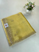 Tissue Organza party wear saree/PE92