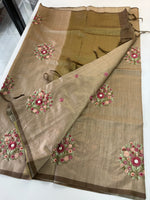 Chanderi blended saree/ KK35