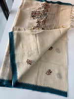 Tissue linen blend saree /SNK325