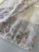 Glass organza Saree/ 155F