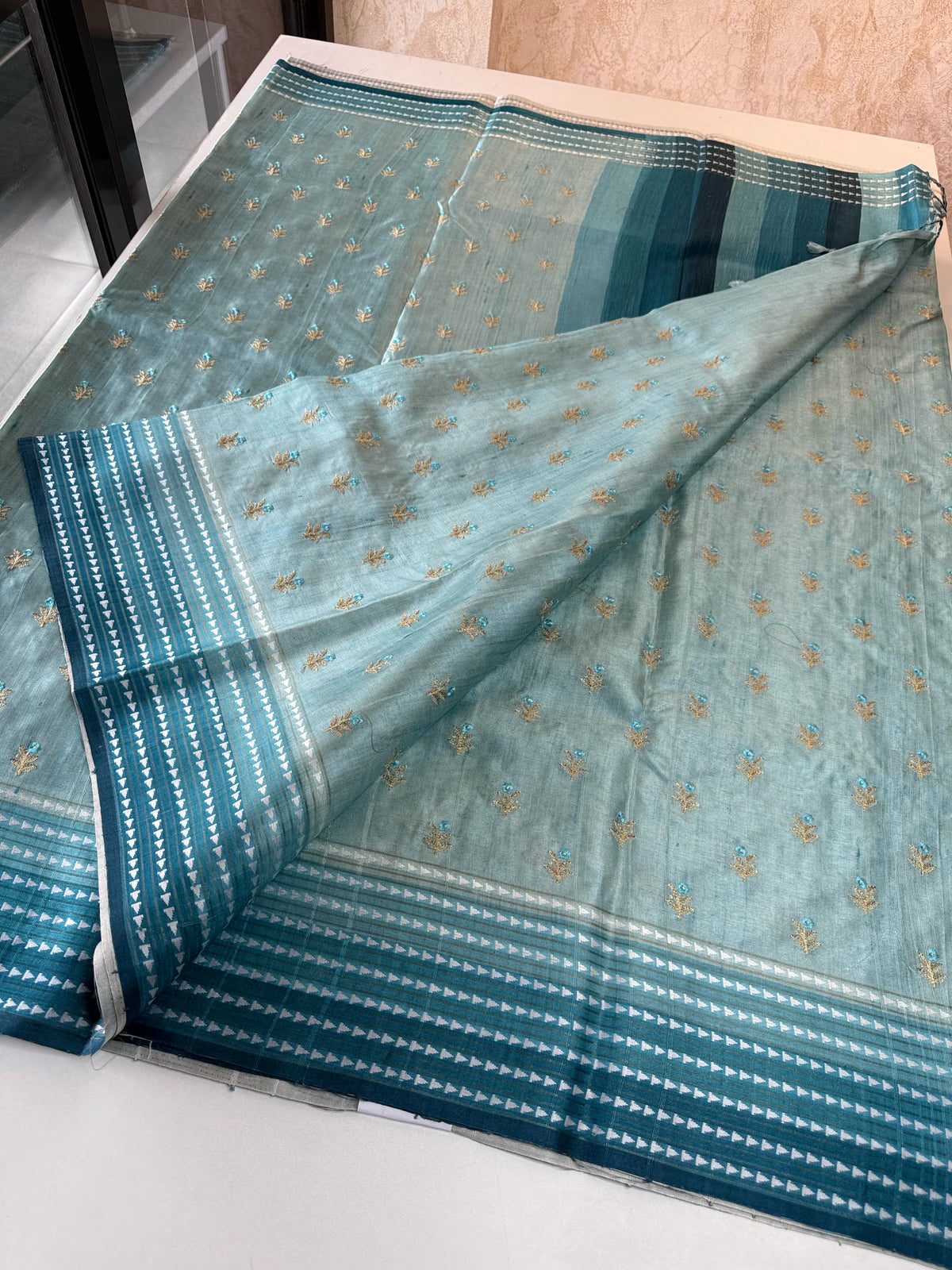 Soft seminTussar Silk Saree /MD373