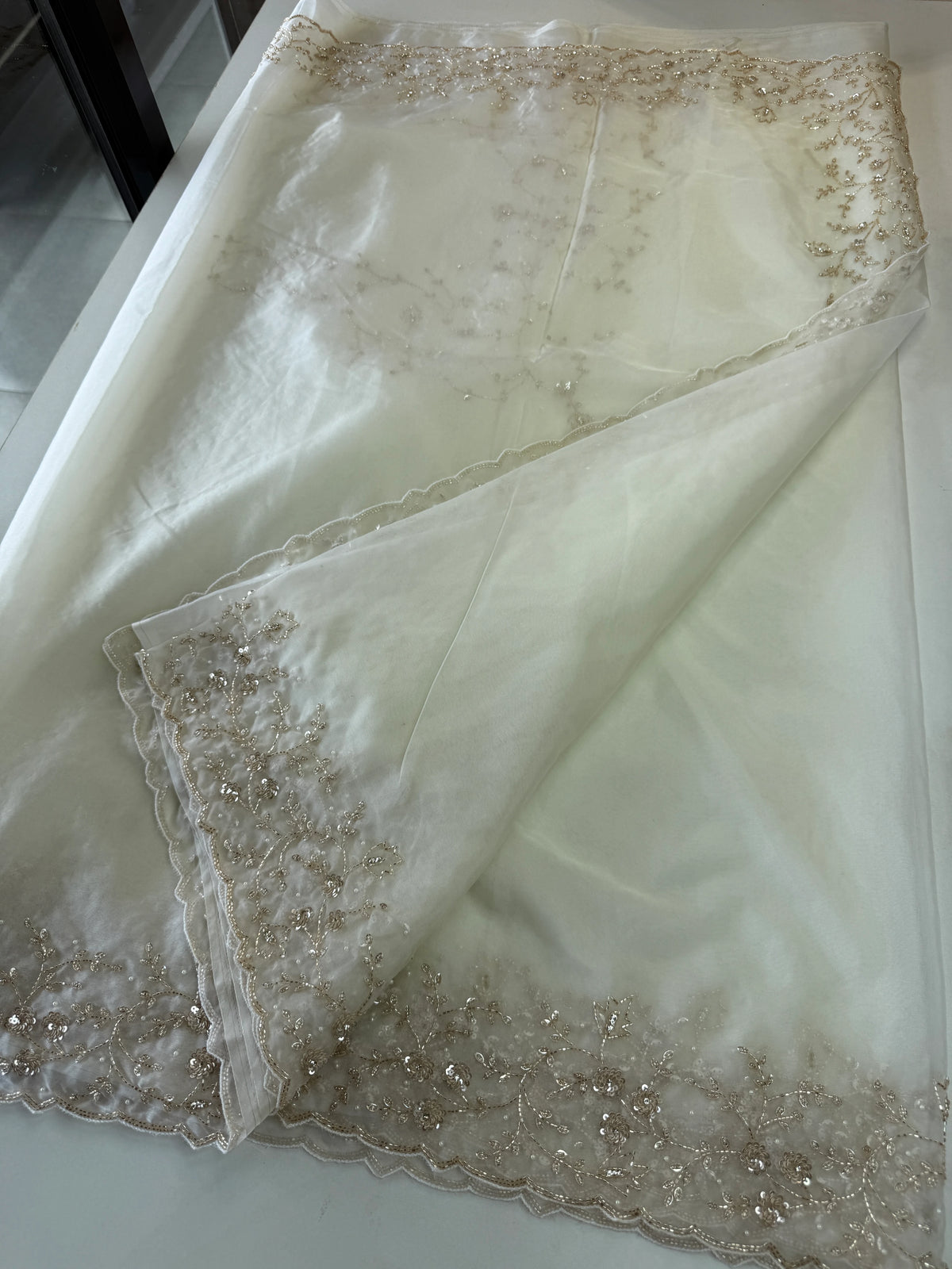 Soft Organza party wear saree/ HM115