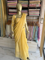 Chiffon Saree with Handowrk /Bj3140