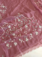 Chiffon Saree with Handowrk /Bj3140