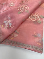Glass Organza Saree/ 155L