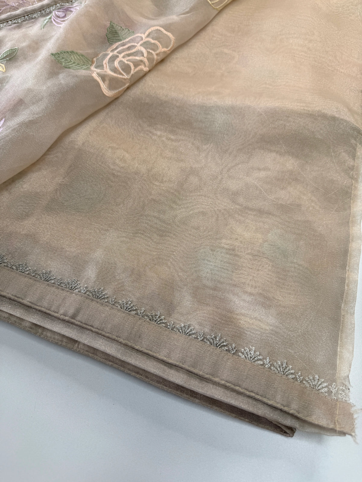 Glass Organza Saree/ 155L