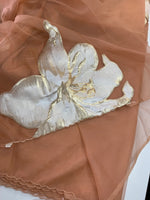 Soft oragnza saree/LK50