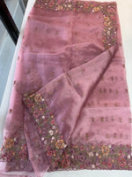 Glass Organza Saree/ WP967