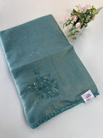 Fancy crushed Organza Saree/ HW490