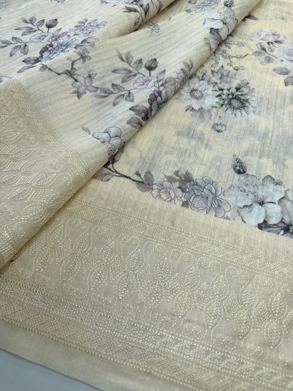 Semi Jute Saree/ 5191