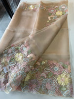 Glass organza Saree/ 155G