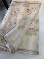 Glass Organza Saree/ 155L