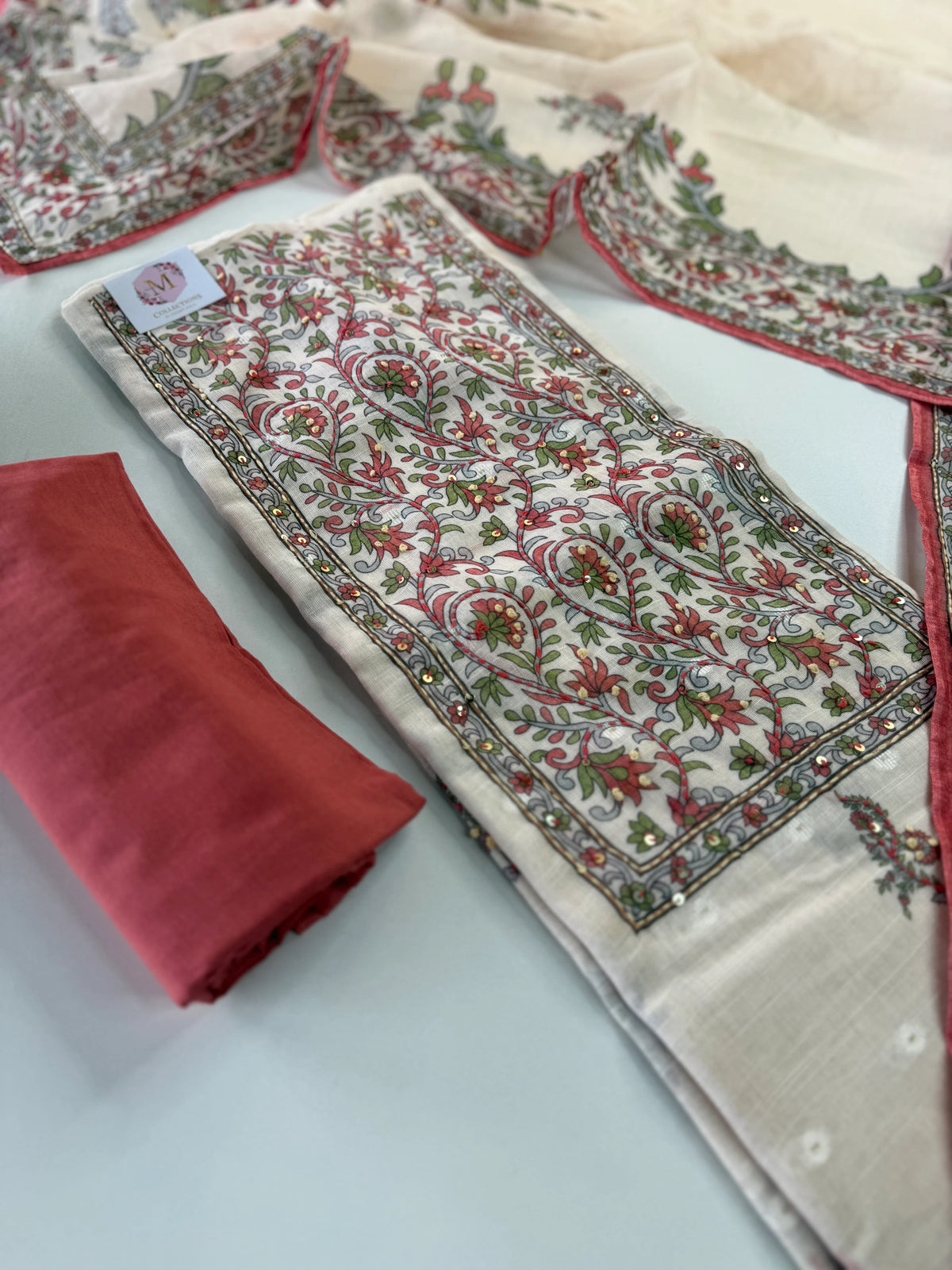 Raw cotton unstitched salwar set / NC261