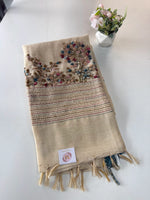 Tissue linen blend saree /SNK325
