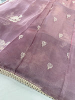 Glass Organza Saree/ CW666