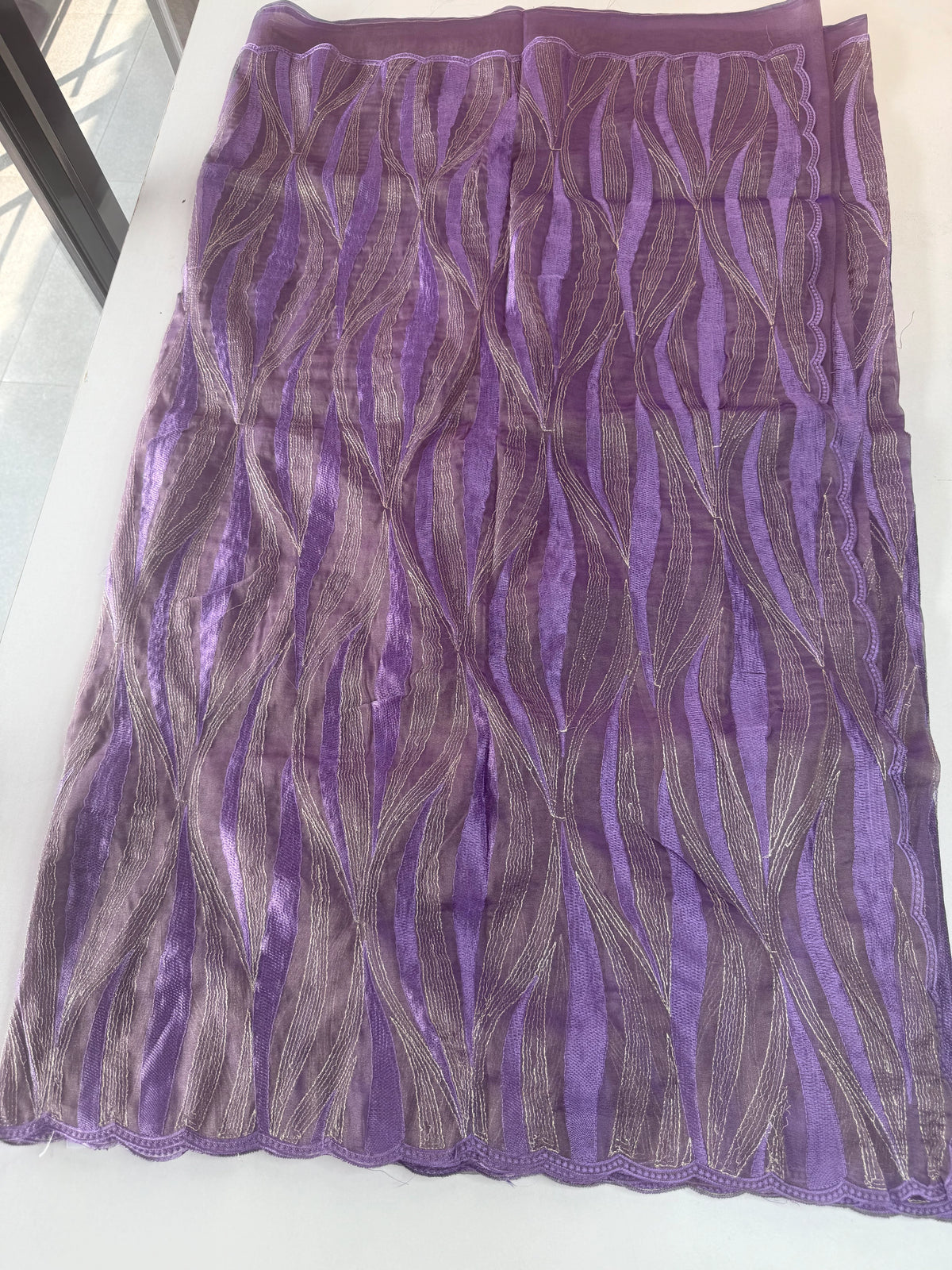 Shimmer Georgette(organza blend )Saree / CW349