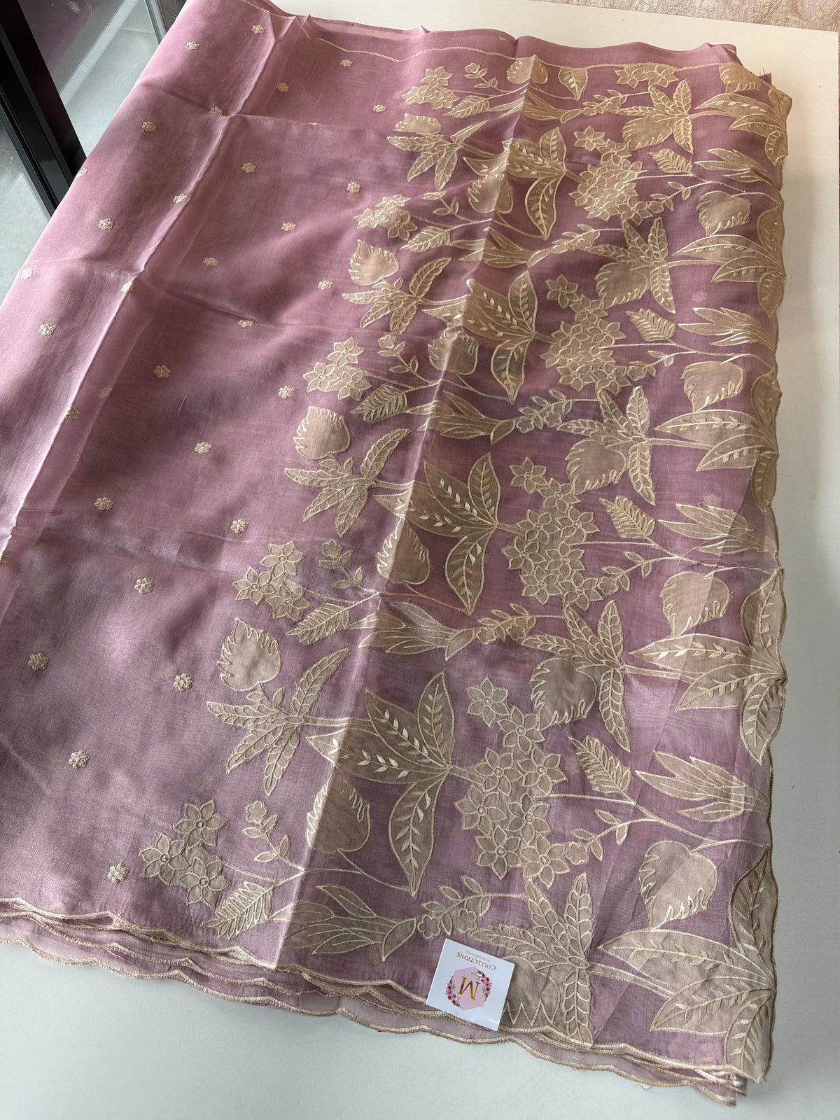 Chanderi Tissue Blend saree/ RF54