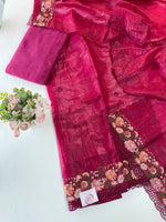 Crushed organza salwar set /US184
