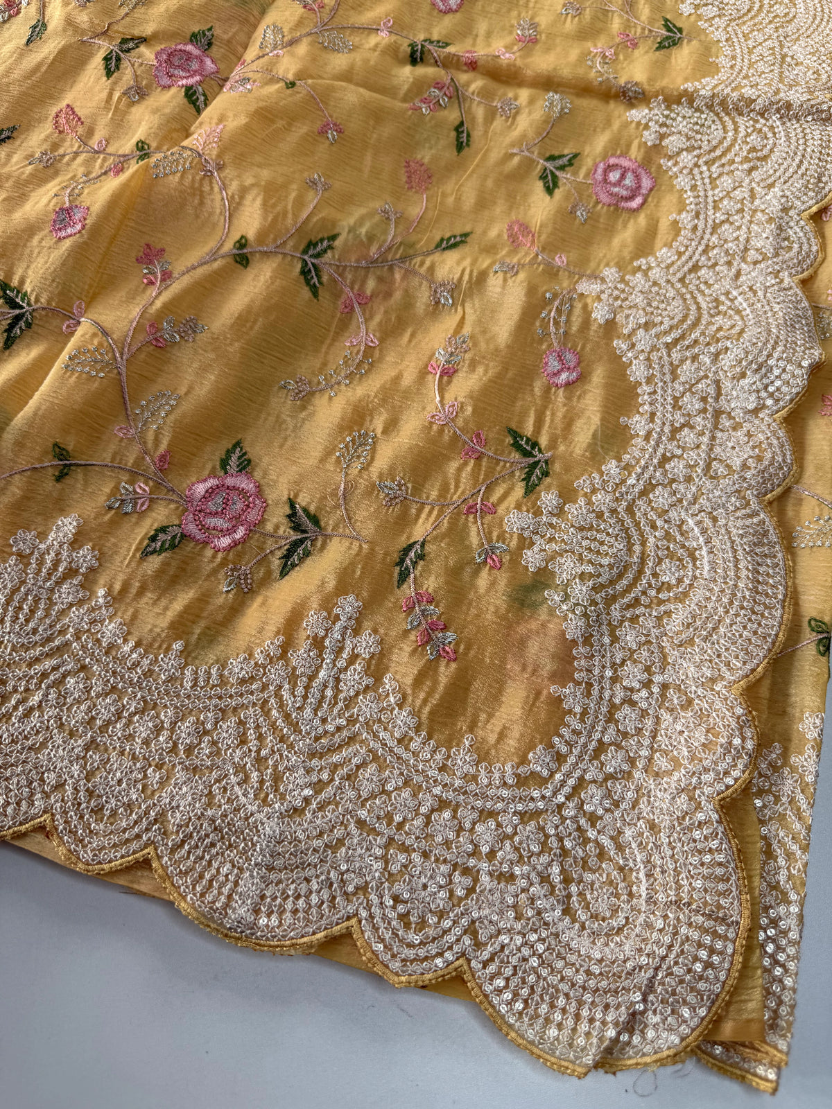 Crushed Crape Saree/ SC75