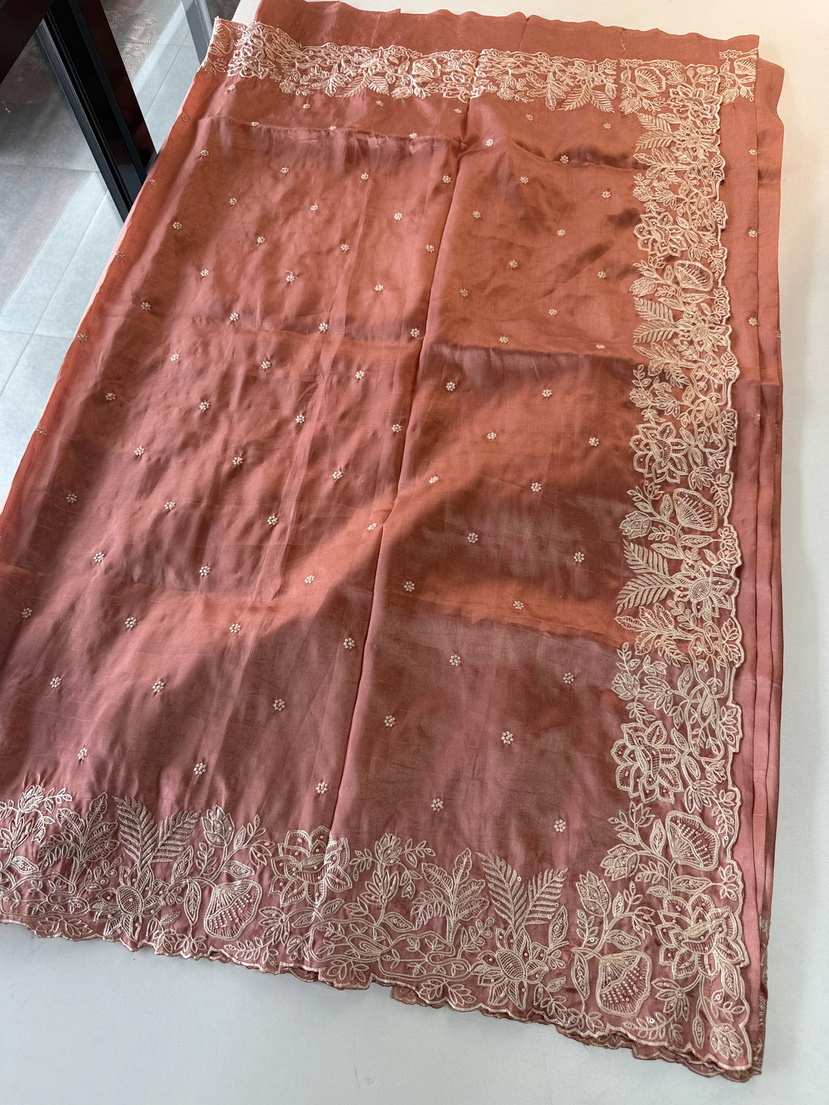 Satin Organza Saree/S114