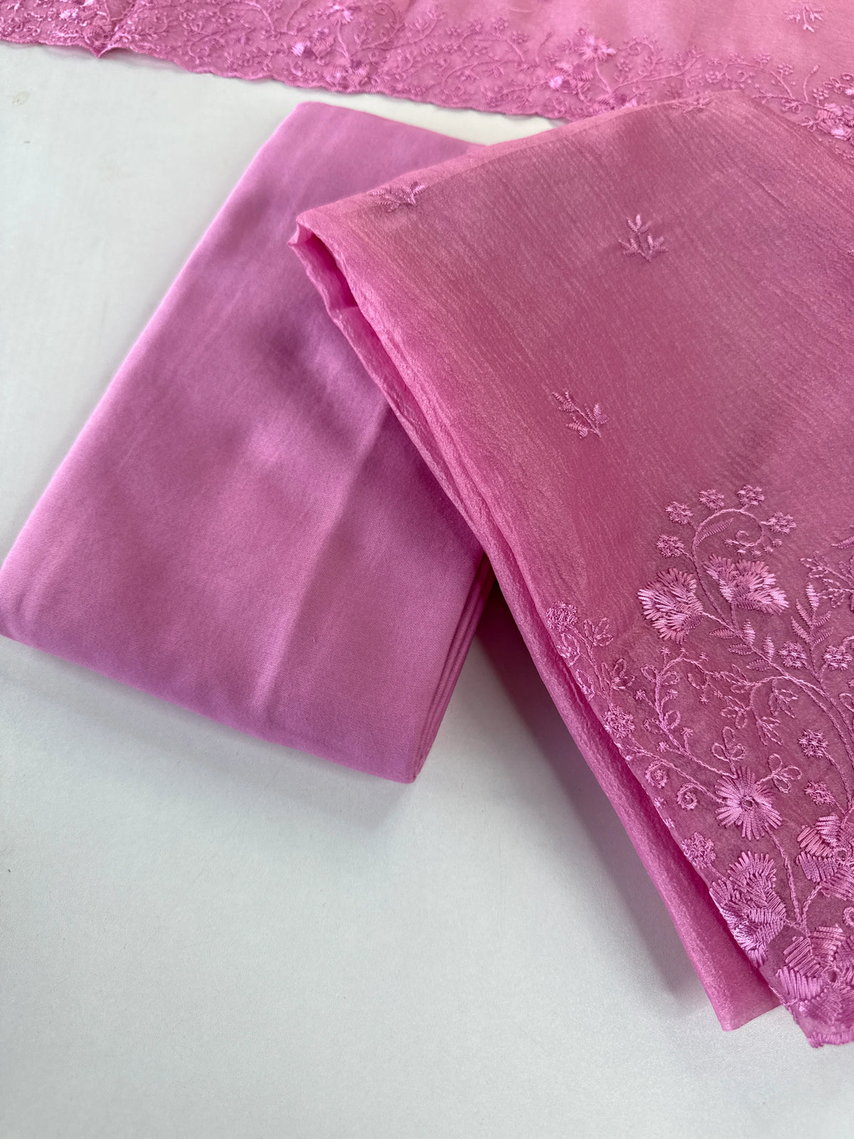 Crushed crape unstitched salwar set / US1302
