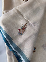 Tissue linen blend saree /SNK325