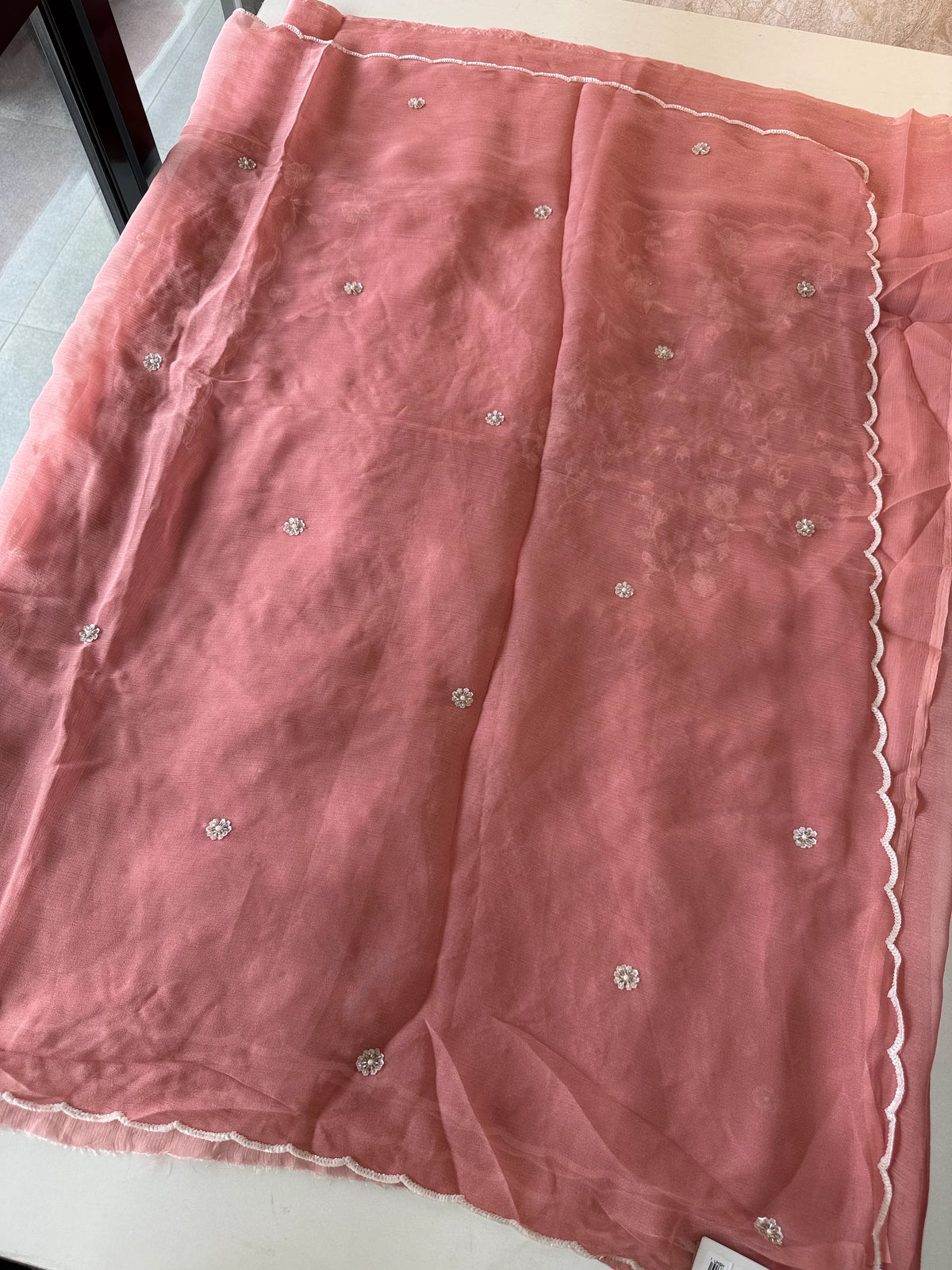 Chiffon Saree with Handowrk /Bj3140