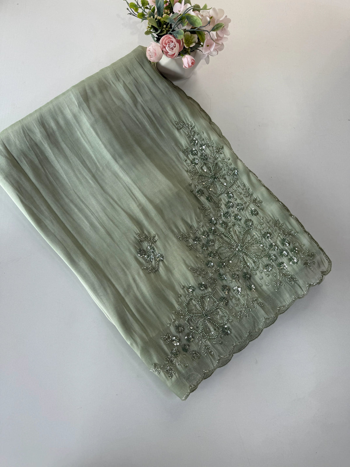 Tissue Organza Saree/ W319