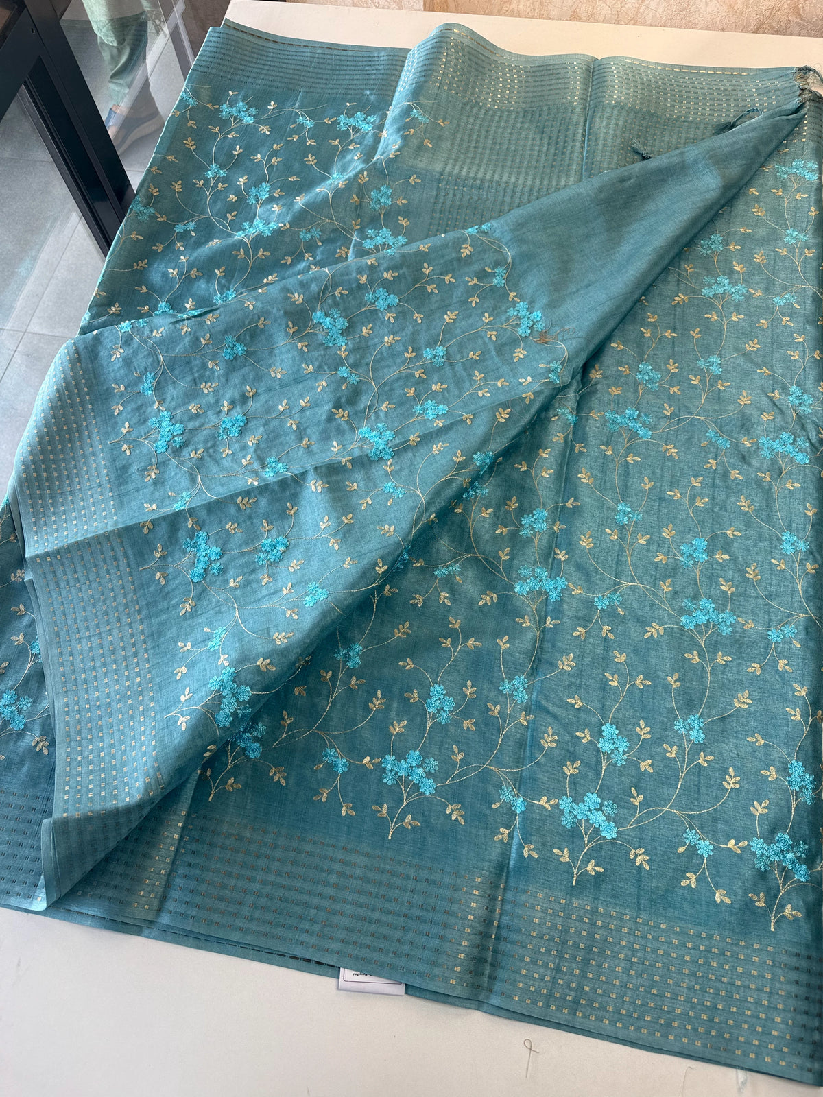 Soft semi Tussar silk saree / MD369