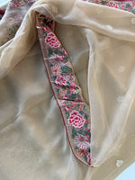 Crushed crape saree /SC222