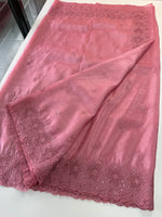 Crushed crape saree/ CW140