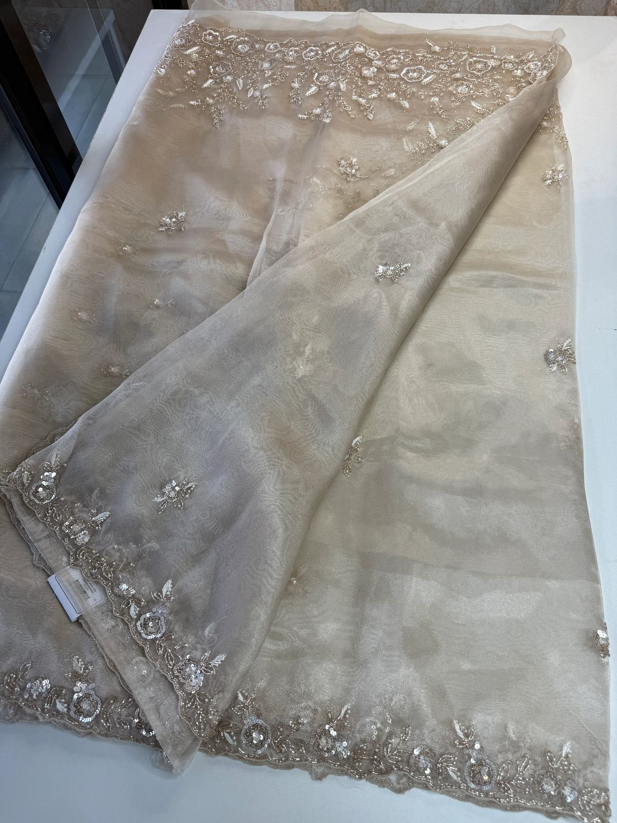 Glass organza Saree/AP810