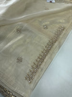 Tissue Organza party wear saree/PE92