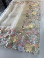 Glass organza Saree/ 155G